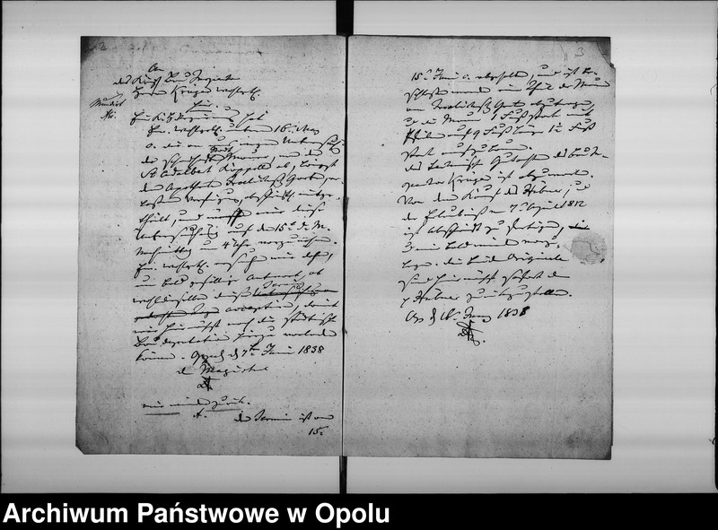 Obraz 6 z jednostki "Acta specialia des Magistrats zu Oppeln über die Herstellung der schadhaften Mauer um dem Apotheker Hemsalechschen Garten. de Anno 1838"