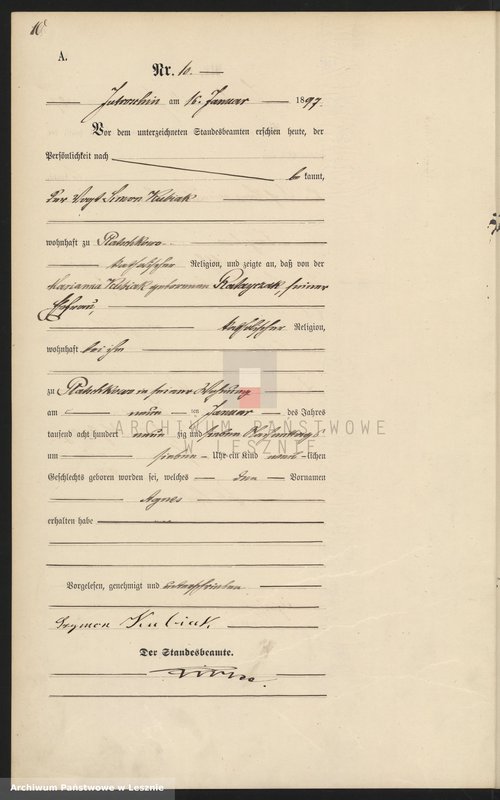 Obraz 13 z jednostki "[Księga urodzeń]"