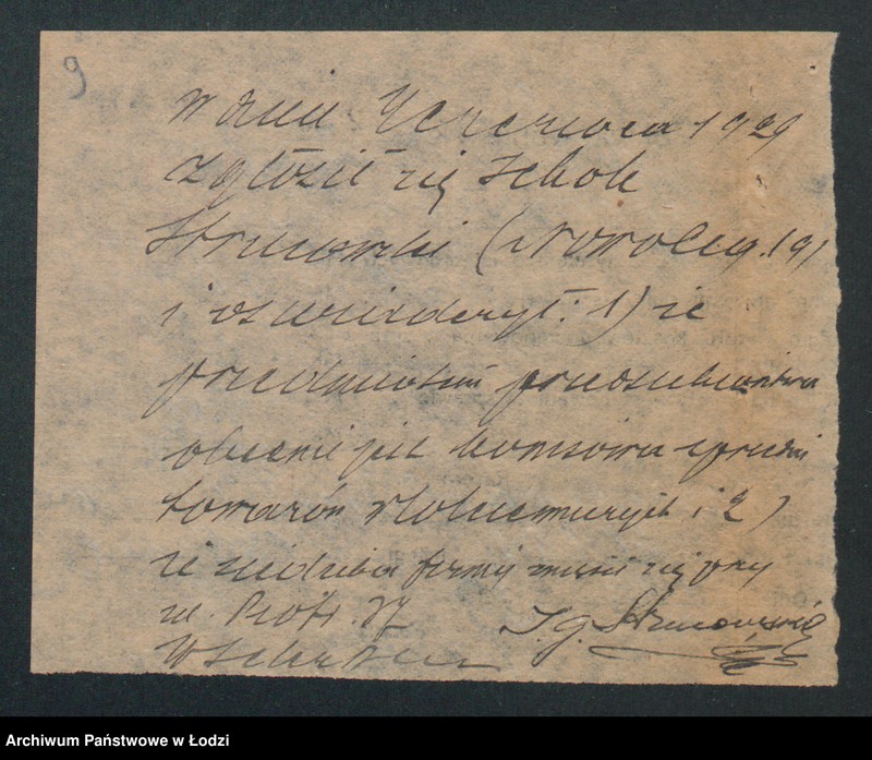 Obraz 11 z jednostki "J. G.Strutcowski- sprzedaż towarów bawełnianych i sztucznego jedwabiu"