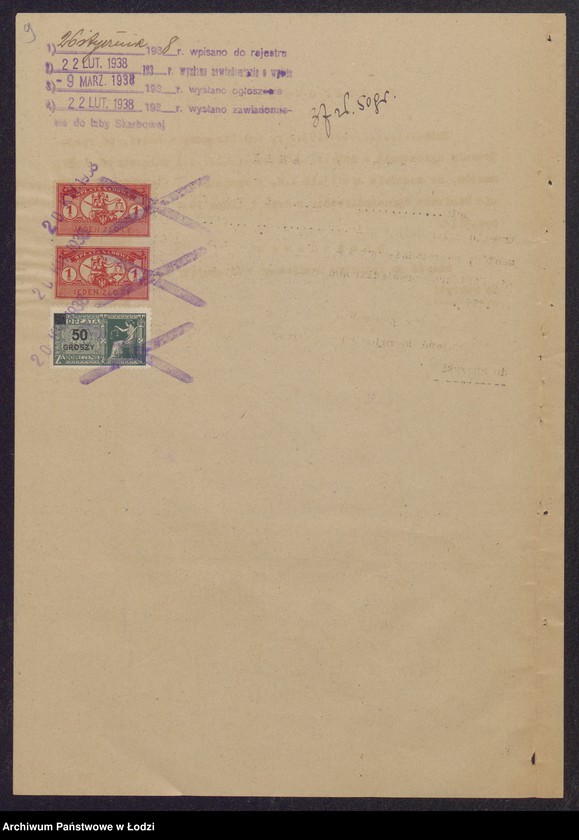 Obraz 11 z jednostki "Herszek Naftula Szajman, Szymon Bergrin, Abram Bok- kupno i sprzedaż ziemiopłodów, przetworów mącznych oraz komis"