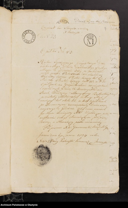 image.from.unit.number "Annexa z Parafii Janowieckiey z Roku 1834"