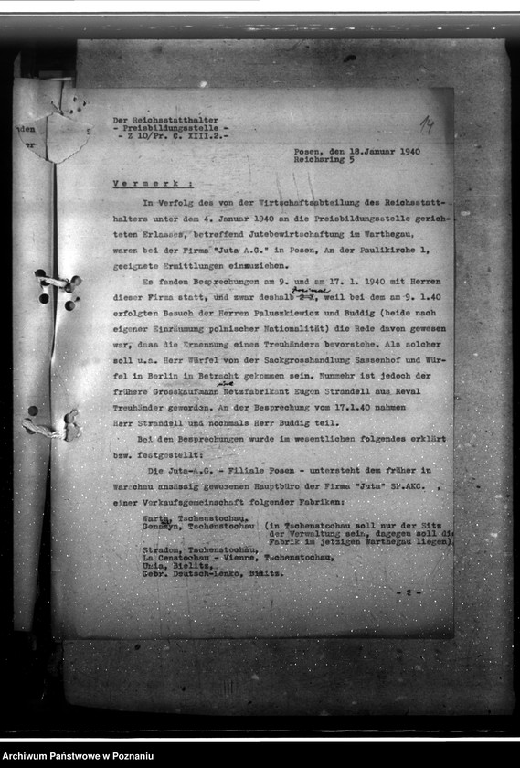 Obraz 18 z jednostki "Spinnstoffwirtschaft. Preisbildung"