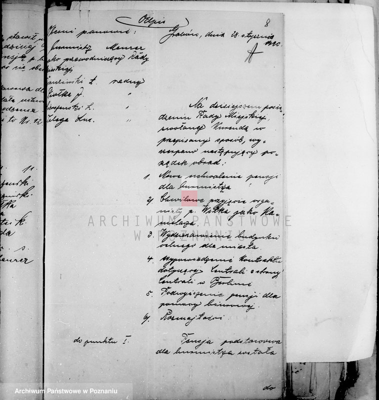 Obraz 12 z jednostki "Członkowie magistratu miasta Grabowa"