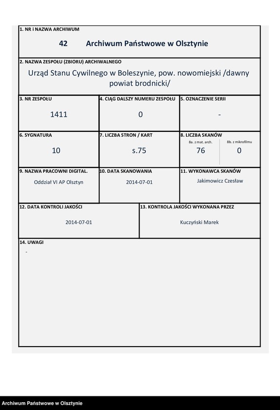 image.from.unit.number "Sterbe-Neben-Register Nr 1 - 73"