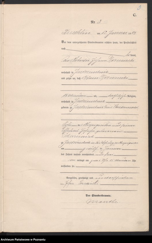 Obraz 6 z jednostki "Sterbe-Haupt-Register"