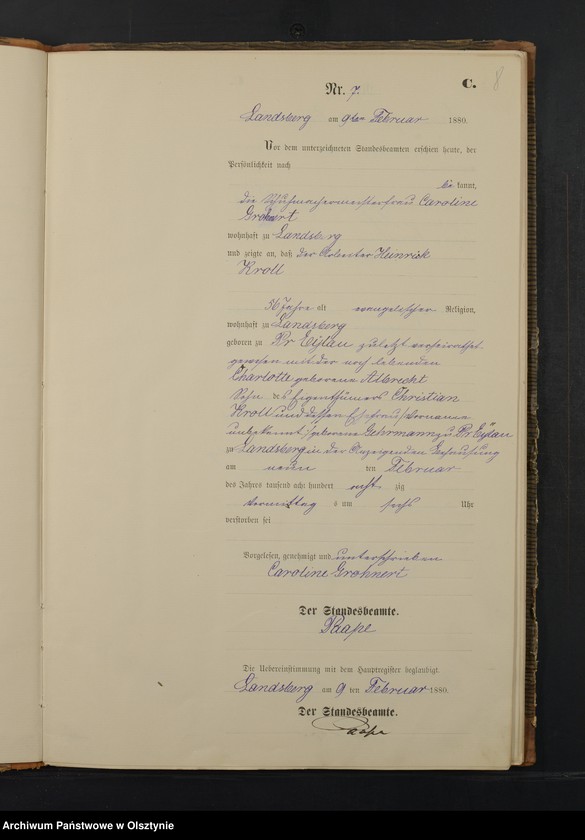 image.from.unit.number "Sterbe-Neben-Register Nr 1 - 66"
