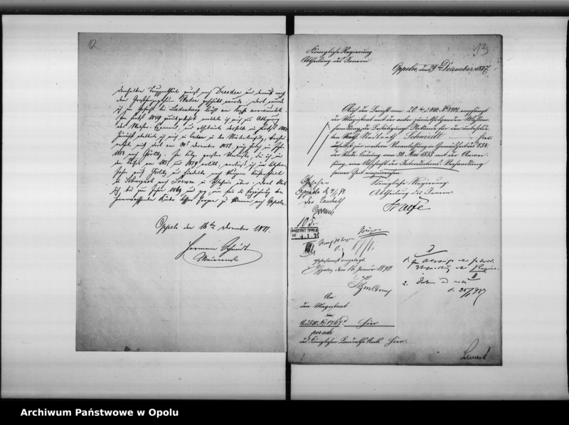 Obraz 17 z jednostki "Acta des Magistrats zu Oppeln betreffend die Wahl des Maurermeister H. Schmidt als Magistrats-Mitglied"