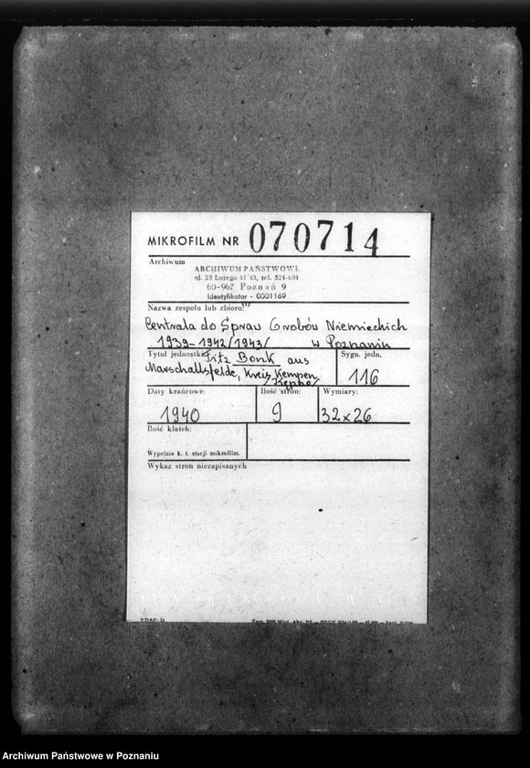 Obraz 2 z jednostki "Fritz Bonk aus Marschallsfelde, Kreis Kempen (Kępno)"