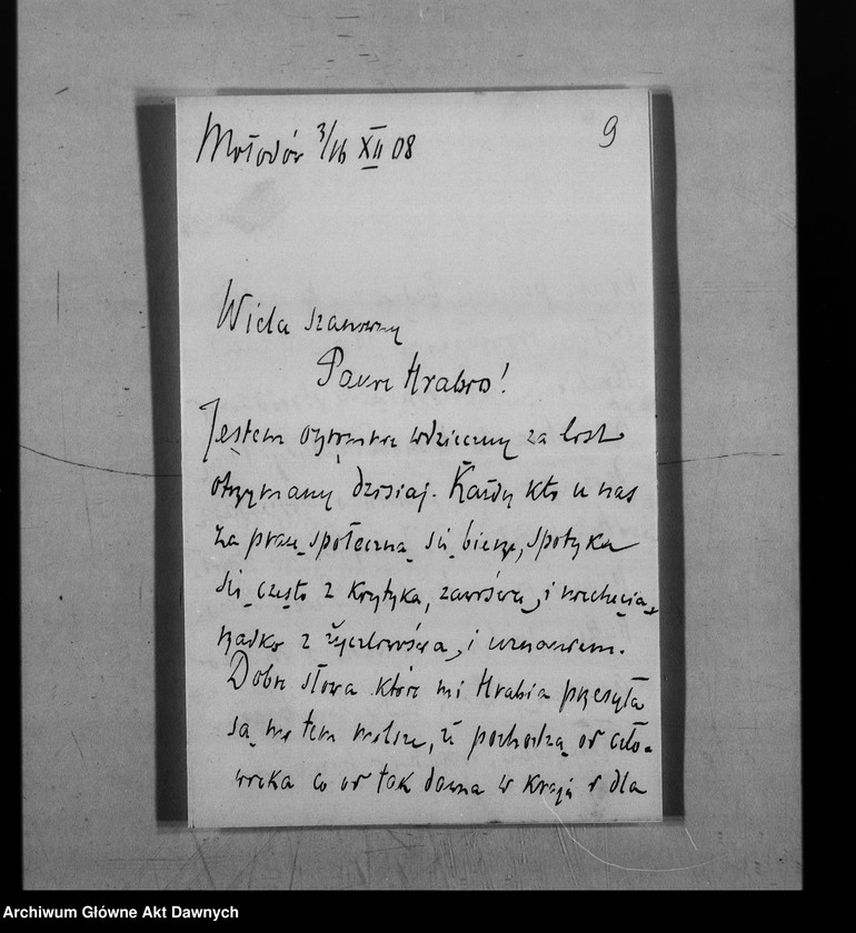 image.from.unit.number "Korespondencja Potockich. Do Stefana Potockiego następujący: Maria Sierakowska, Konstanty Skirmunt, Z. Skórzewski, Maria Skorupka, E. Sobańska, Zofia z Zamoyskich i Władysław Sobańscy, Narcyz Sobotkiewicz, Włodzimierz Spasowicz, Kaz. Stęchliński, dr Józef Surzycki, May księżna Sutherland, Leonard Sutkowski, G. Szamowski, Zygmunt Szembek, Jan Sztolcmann, Przemysław Scibor, Elżbieta Tarnowska."