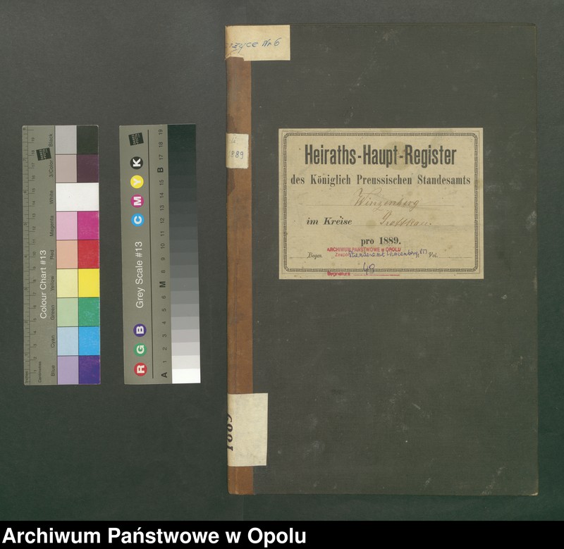 image.from.unit.number "Heiraths-Haupt-Register Standesamts Winzenberg pro 1889"