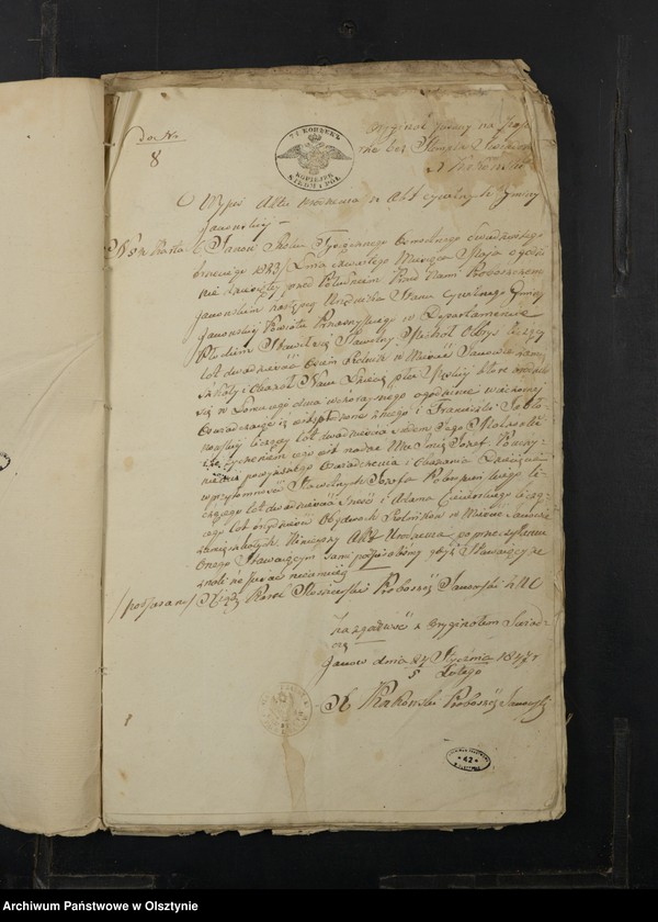 image.from.unit.number "Annexa z rok 1847 Parafij Janowiec"