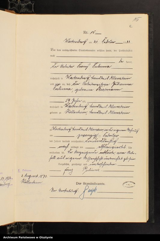 image.from.unit.number "Sterbe-Haupt-Register Nr 1 - 83"