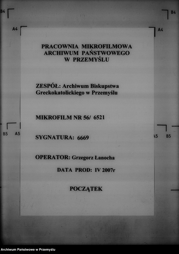 image.from.unit.number "[Kopie ksiąg metrykalnych parafii Waniów z filiami Głuchów i Góra (dekanat Bełz)]"