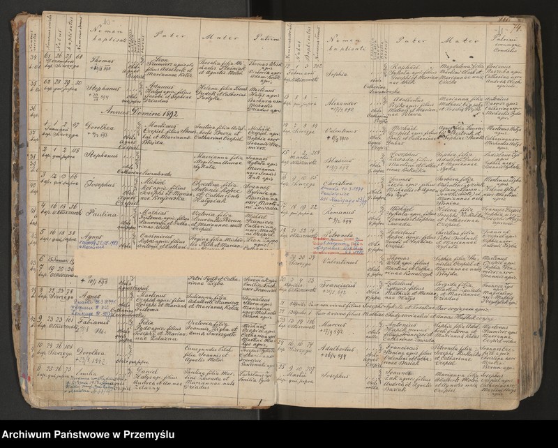 image.from.unit.number "Księga urodzeń, małżeństw, zgonów miejscowości Łopuszka Wielka"