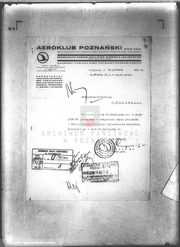 Obraz 15 z jednostki "/Aeroklub Poznański- Poznań/"