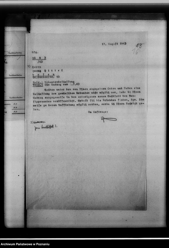 Obraz 20 z jednostki "[Korespondencja w sprawach poszukiwań genealogicznych]"