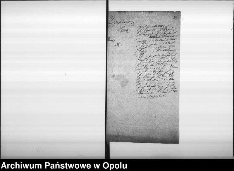 Obraz 19 z jednostki "Acta des Magistrats zu Oppeln betreffend Ertheilung von Geburts pp. Attesten für Juden"