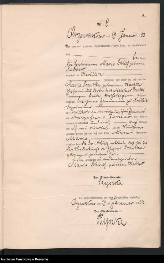 Obraz 12 z jednostki "Księga urodzeń"