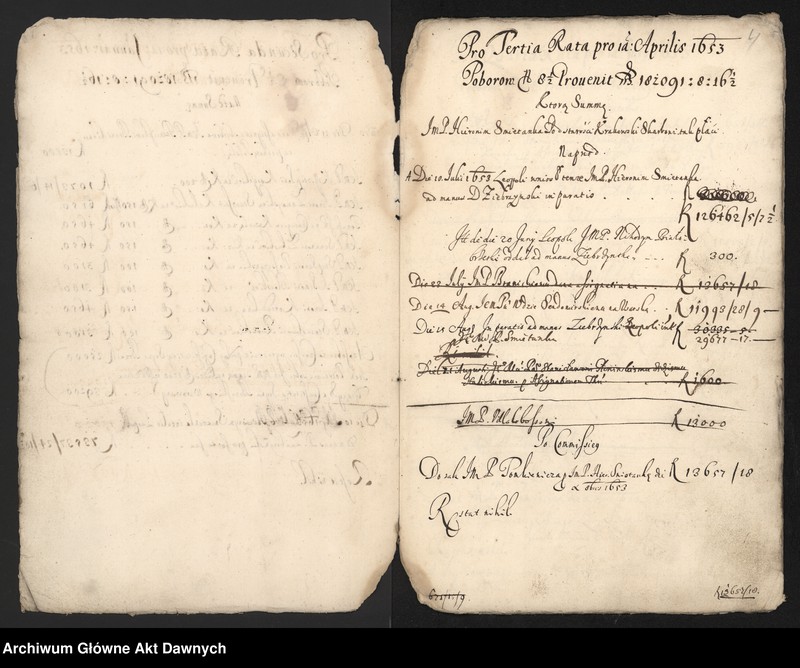 image.from.unit.number "Rozliczenie z różnych poborów z terenów całej Rzeczypospolitej."