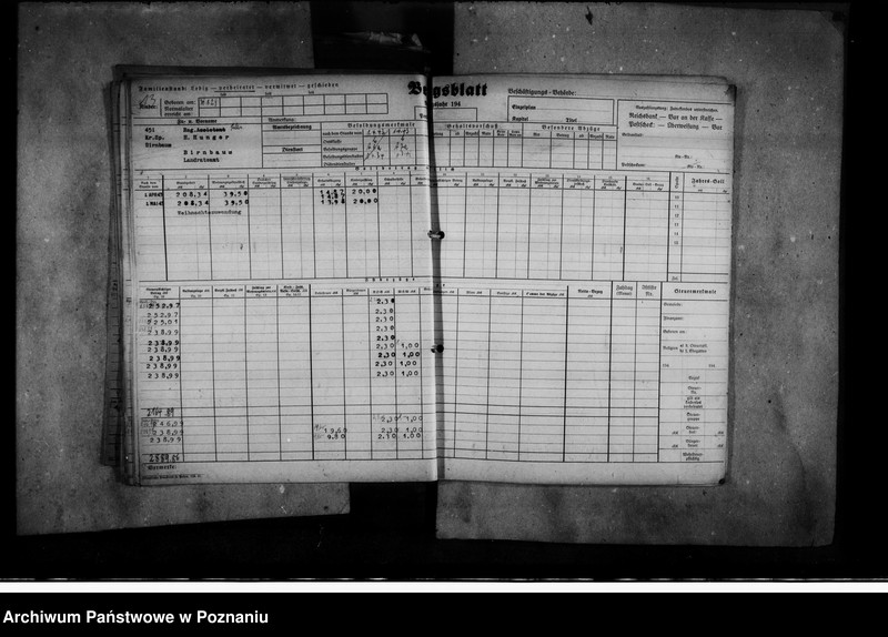 Obraz 16 z jednostki "Bewerbungen um Anstellung (oraz karty wynagrodzeń, m.in. Landratów)"