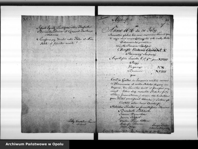 Obraz 11 z jednostki "Die im Jahre 1818 erfolgte Abnahme und Wiederaufsetzung des Knopfes auf dem hiesigen Rathaus - Thurme so wie die darinn gefundenen als auch jetzt wiederum hieneingethanen Nachrichten Vol. X"