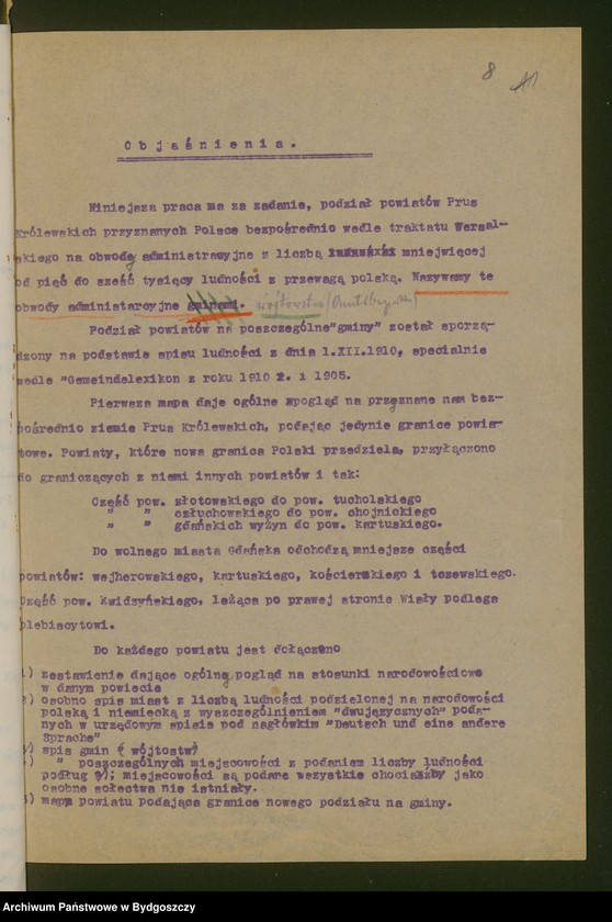 image.from.unit.number "Podział powiatów Prus Królewskich na gminy polskie. Opracowane podług "Gemeindelexikon" z r. 1905 i 1910. Tom I"