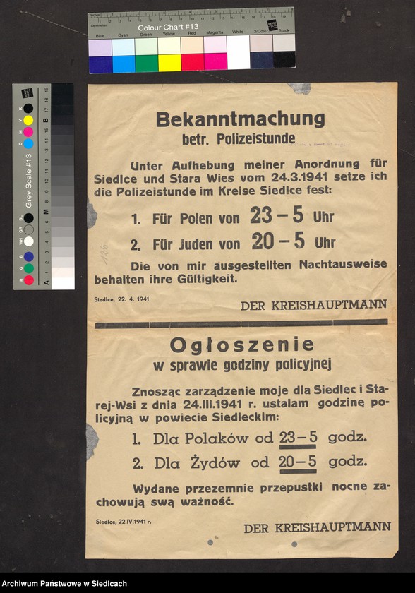 Obraz 5 z kolekcji "Afisze okupacyjne powiatu siedleckiego 1939-1944111"