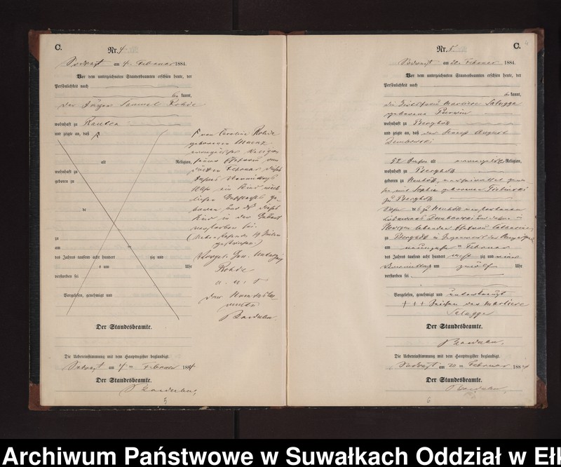image.from.unit.number "Sterbe-Neben-Register des Preussischen Standes-Amtes Neuhoff Kreis Loetzen"