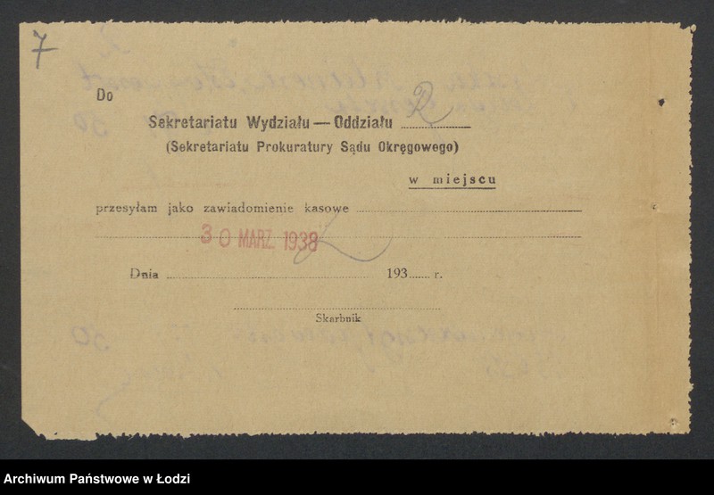 image.from.unit.number "Moszek Klajner, Estera Gerszt, Zelig Gerszt- sprzedaż przędzy"