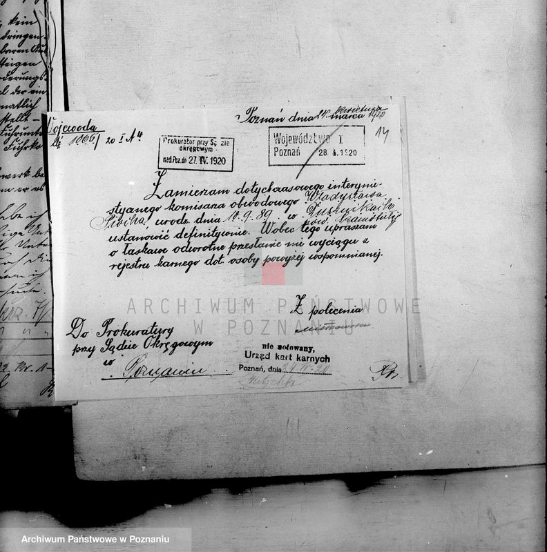 Obraz 19 z jednostki "Stosunki osobiste Władysława Piocha burmistrza miasta Śmigla"