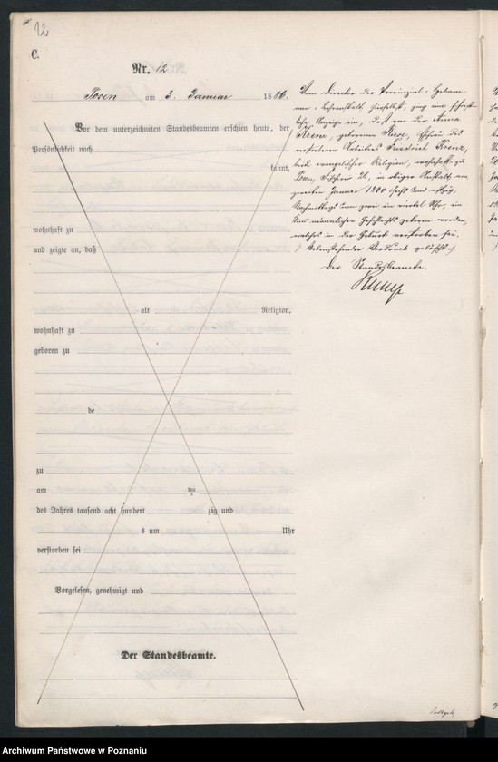 Obraz 15 z jednostki "Księga zgonów t. I"