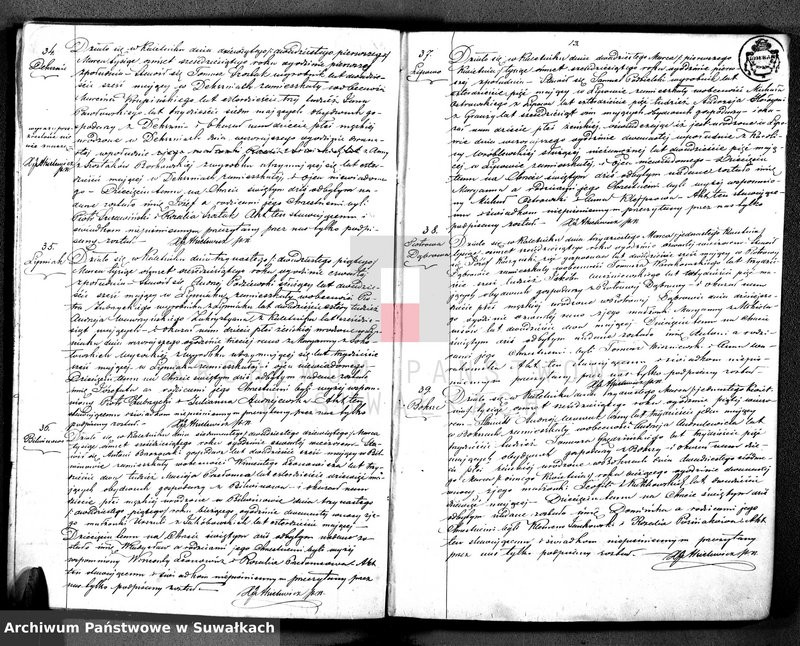 image.from.unit.number "[Duplikat Akt urodzeń, małżeństw i zgonów wyz. rzym. - kat w Kaletniku]"