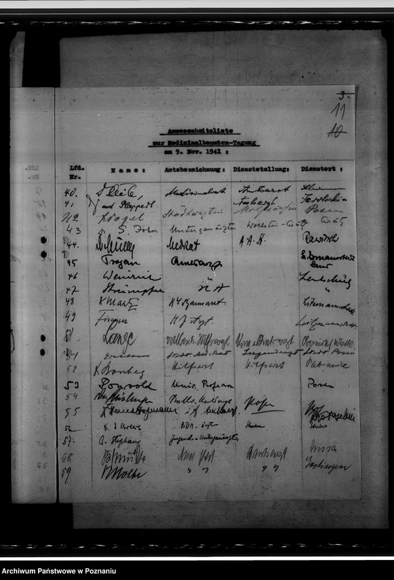 Obraz 16 z jednostki "Amtsarzttagung 8 - 10.11.1941 in Posen. Arbeitsübersicht der Gesundheitsämter"