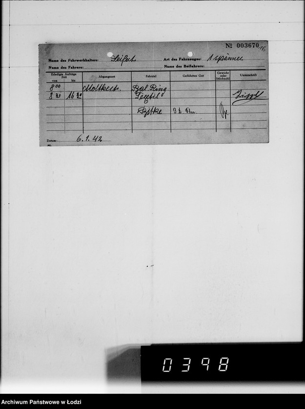 Obraz 20 z jednostki "A.Seifert Rechnungen. [za dostawy towarów dla Getta]"