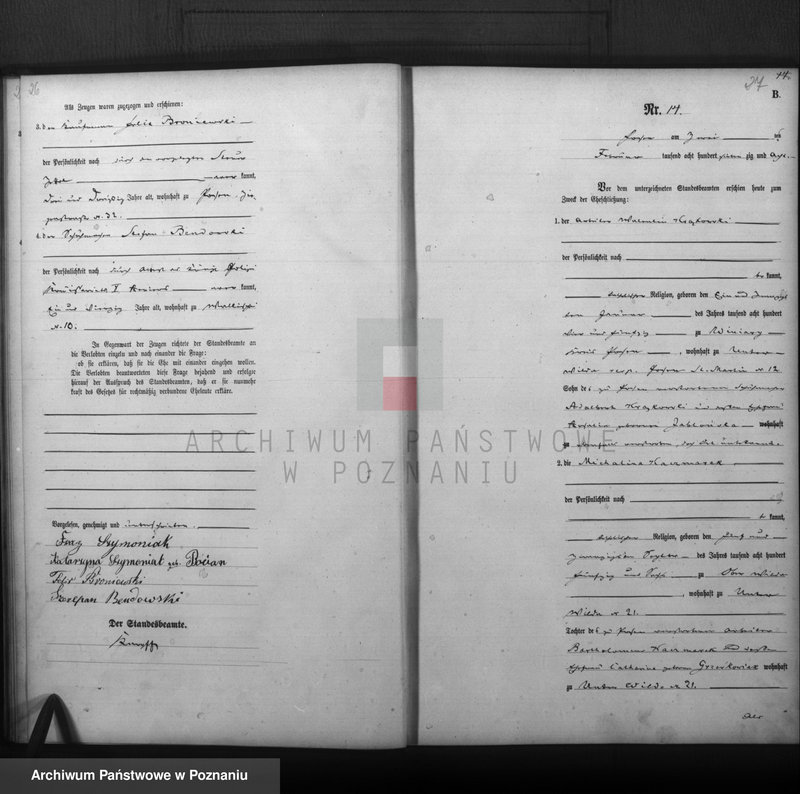 Obraz 15 z jednostki "Księga małżeństw"