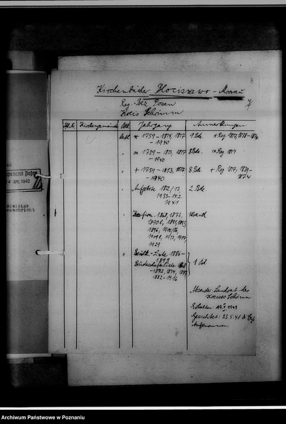 image.from.unit.number "Einziehungsprotokolle [ksiąg kościelnych] Kreis Schrimm [powiat śremski]"