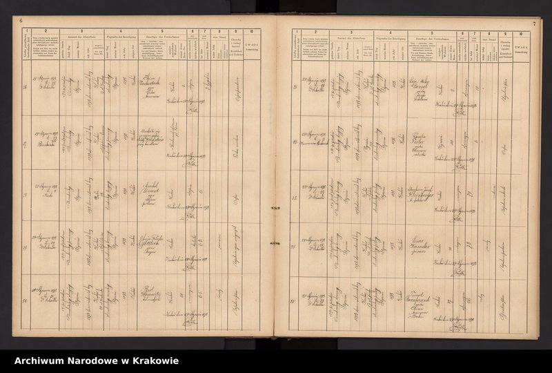 image.from.unit.number "Księga obejmująca wpisy wypadków śmierci Izraelitów w okręgu metrykalnym Krakowskim na rok 1893"