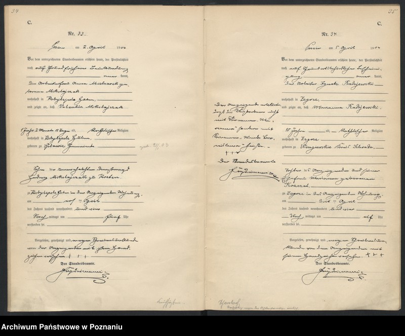 Obraz 20 z jednostki "Księga miejscowa zgonów"