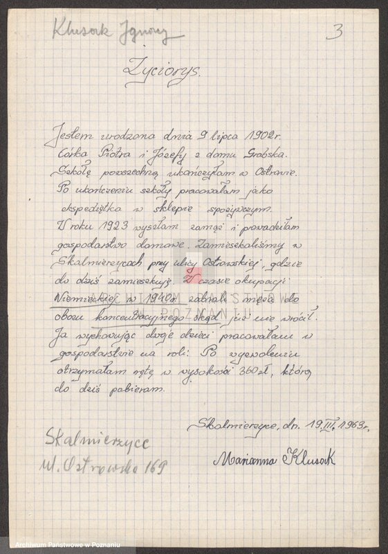 Obraz 16 z jednostki "Życiorysy powstańców wielkopolskich: K - tom Vl /Klupś Józef - Kołodziej Antoni/."