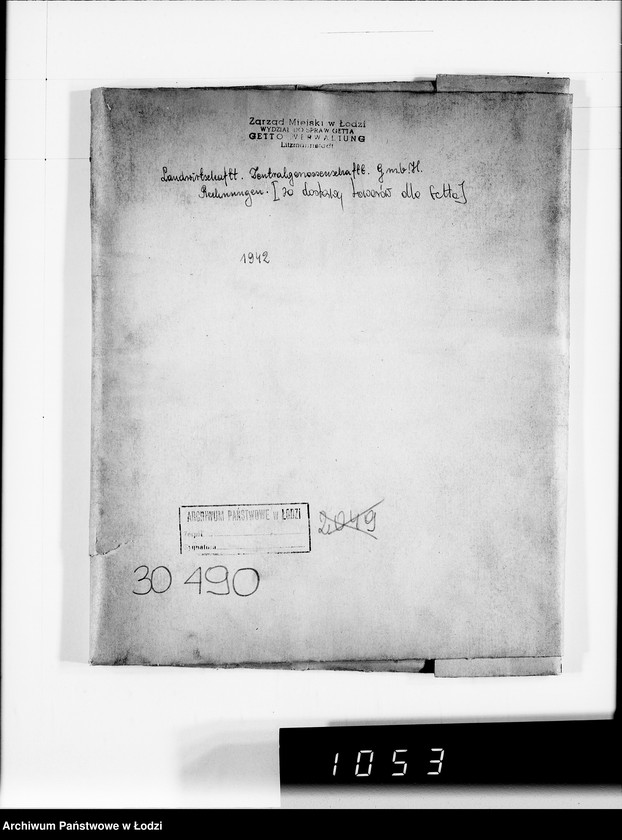 Obraz 4 z jednostki "Landwirtschaft-Zentralgenossenschaft.G.m.b.H.Rechnungen. [za dostawy towarów dla Getta]"