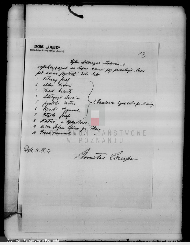 Obraz 17 z jednostki "Sprawy zmiany rodzaju użytkowania gruntów leśnych majątku Dębe w powiecie kaliskim"