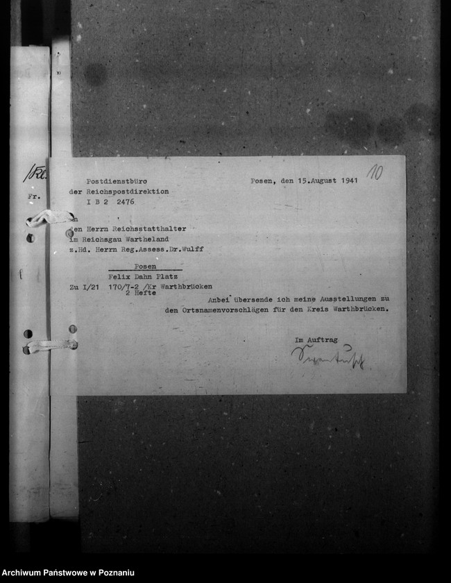 Obraz 14 z jednostki "Ortsnamenänderung - Kreis Warthbrücken (Koło)"