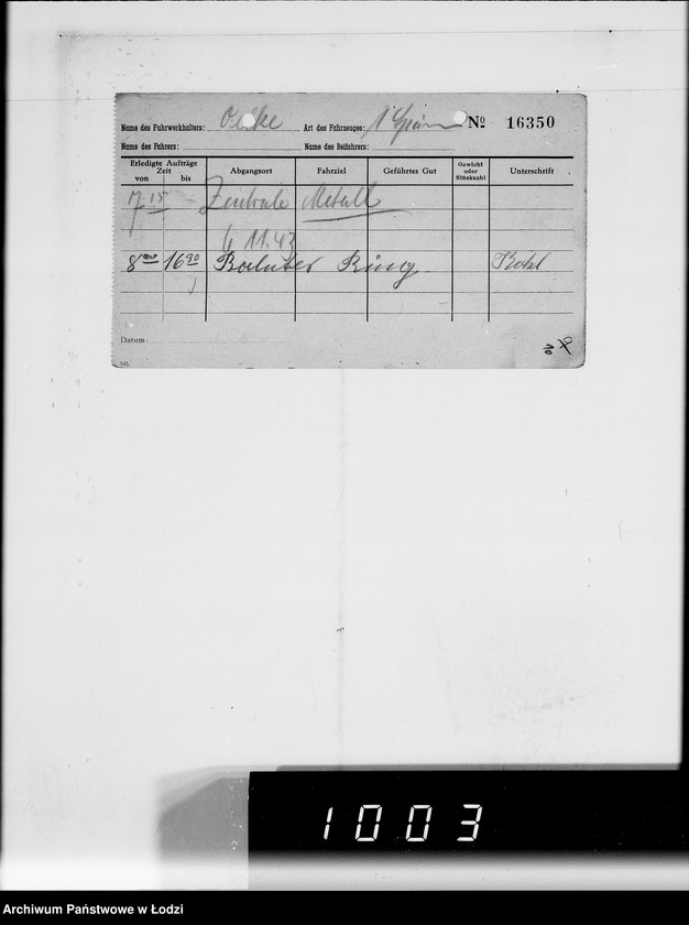 Obraz 14 z jednostki "Theodor Oelke [rachunki za dostawy towarów dla Getta]"