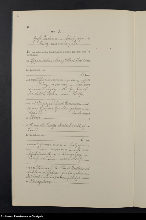 image.from.unit.number "Heiraths-Neben-Register Nr 1 - 19"