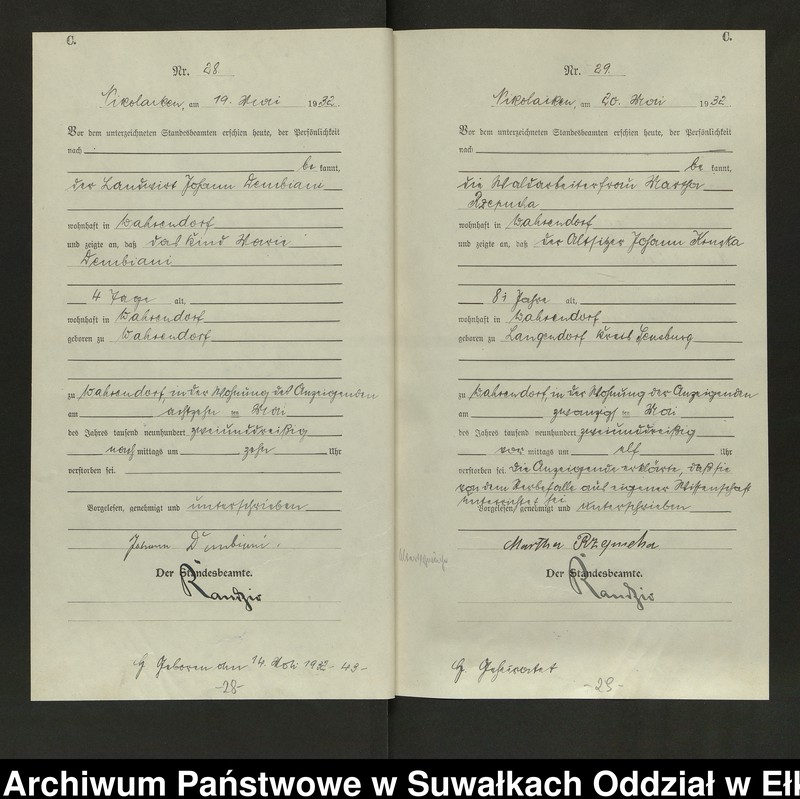 image.from.unit.number "Sterbe=Haupt=Register des Königlichen Preussischen Standes-Amtes Nikolaiken Kreis Sensburg"