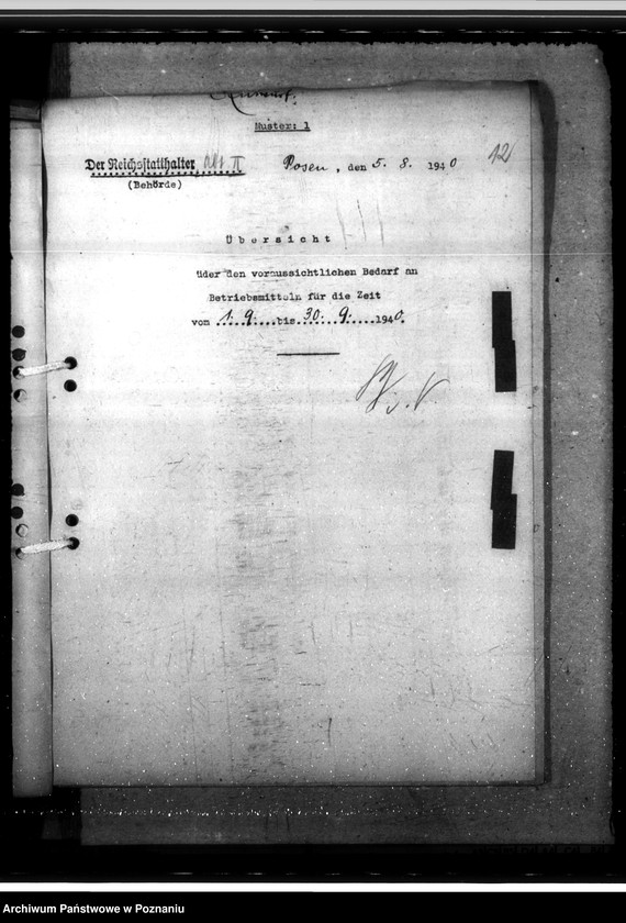 Obraz 16 z jednostki "Bedarf an Betriebsmitteln"