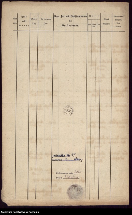 image.from.unit.number "Duplikat des Todtenregisters"