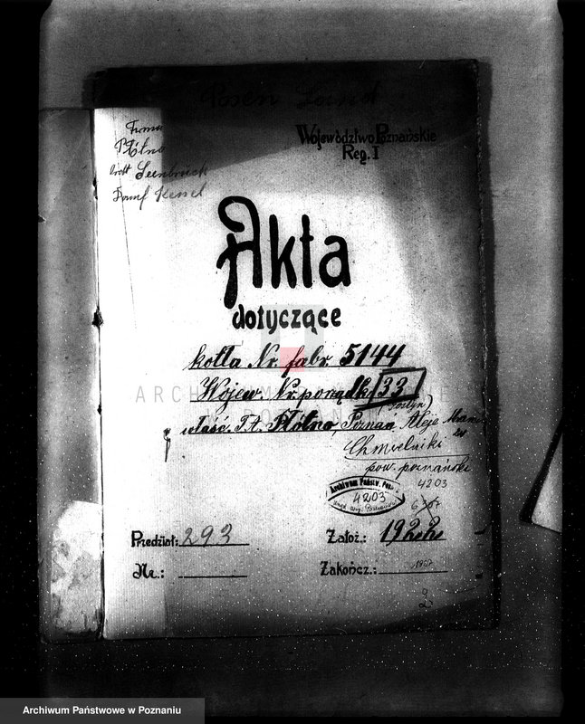 Obraz 4 z jednostki "/Zatwierdzenie projektu budowy i urządzenia spichlerza przy młynie parowym, F-my W. Hasiński w Gostyniu/"