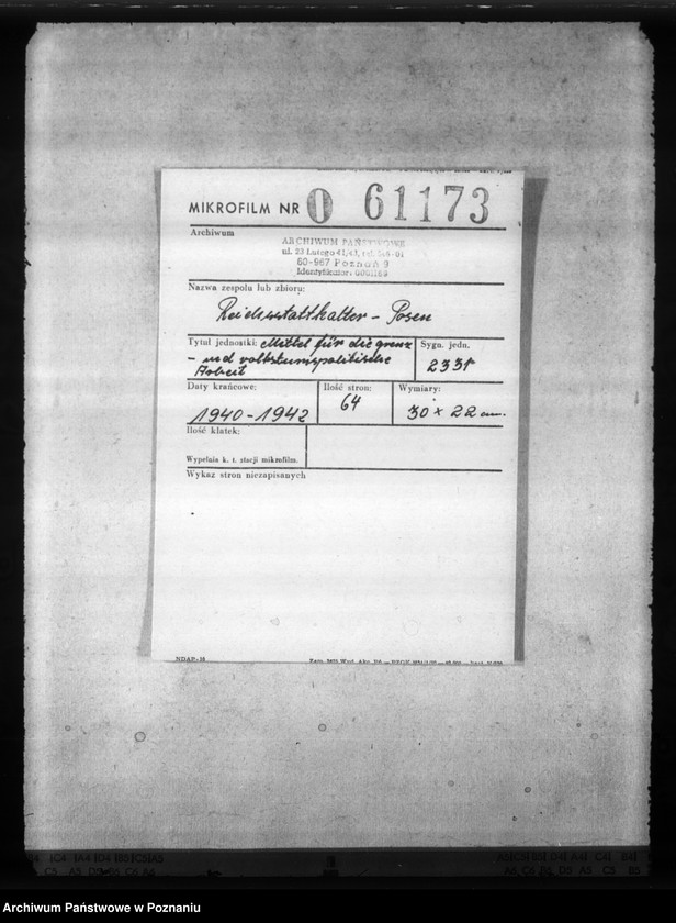 Obraz 2 z jednostki "Mitte; für die grenz- und volkstumspolitische Arbeit"