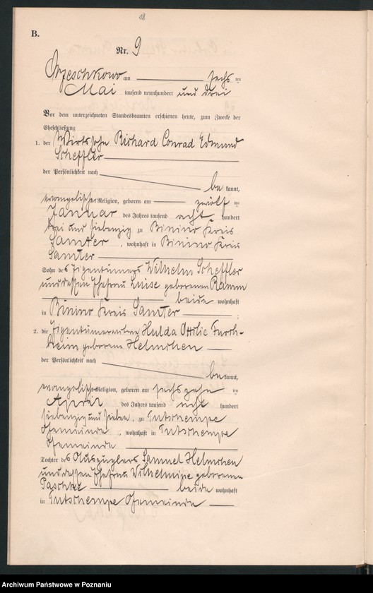 Obraz 20 z jednostki "Księga małżeństw"